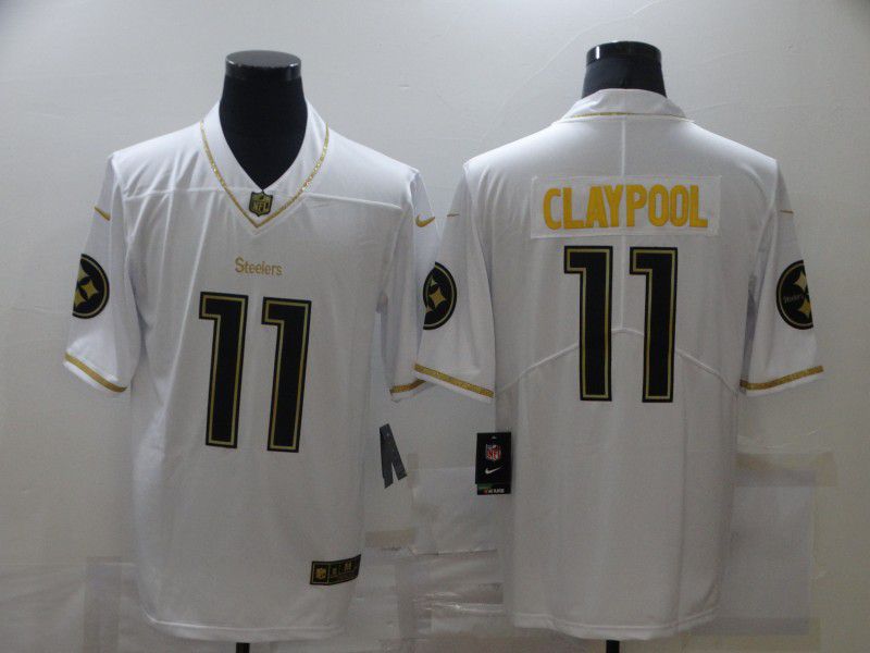 Men Pittsburgh Steelers #11 Claypool White Nike Limited Vapor Untouchable NFL Jerseys->youth nfl jersey->Youth Jersey